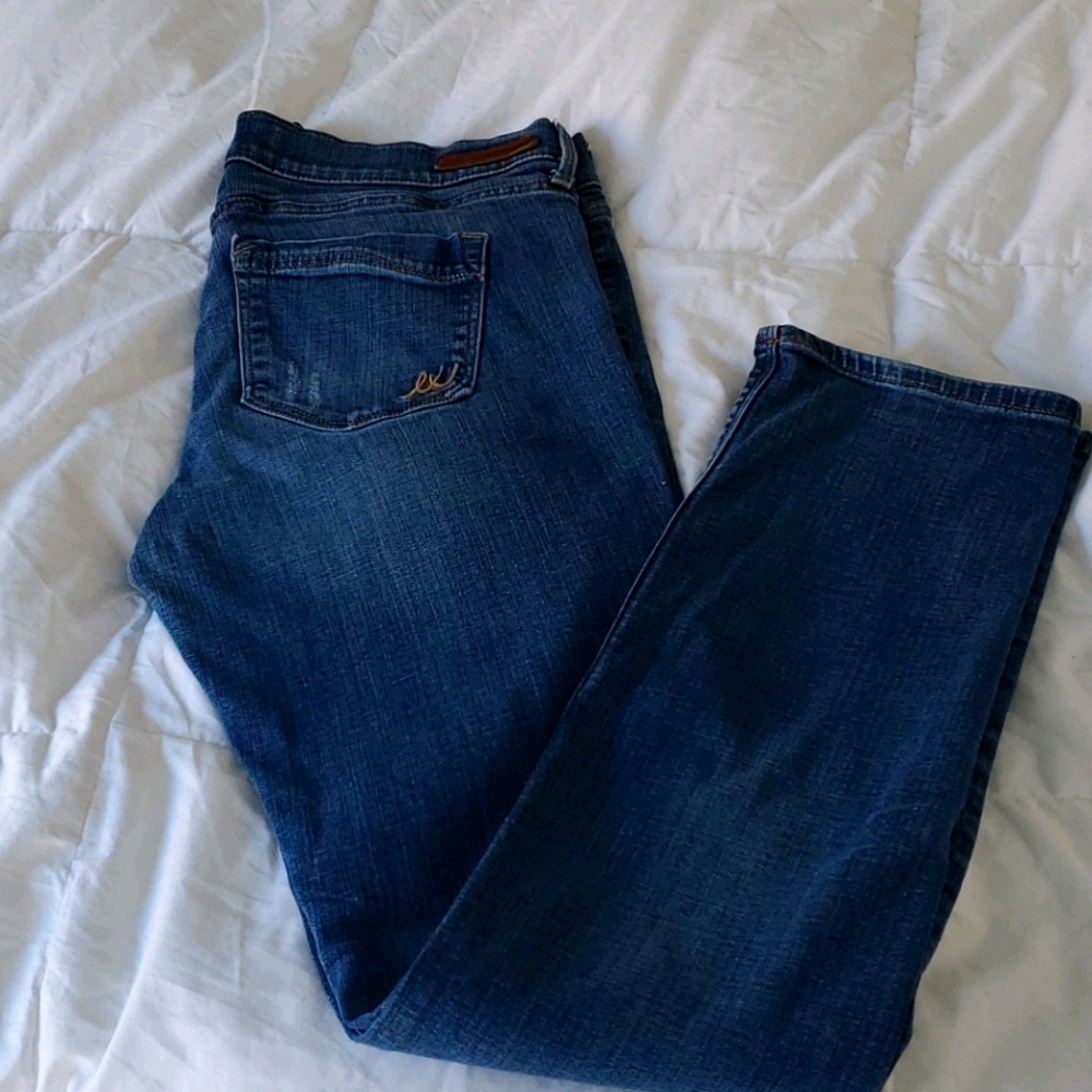 EXPRESS performance stretch skinny jeans mid rise